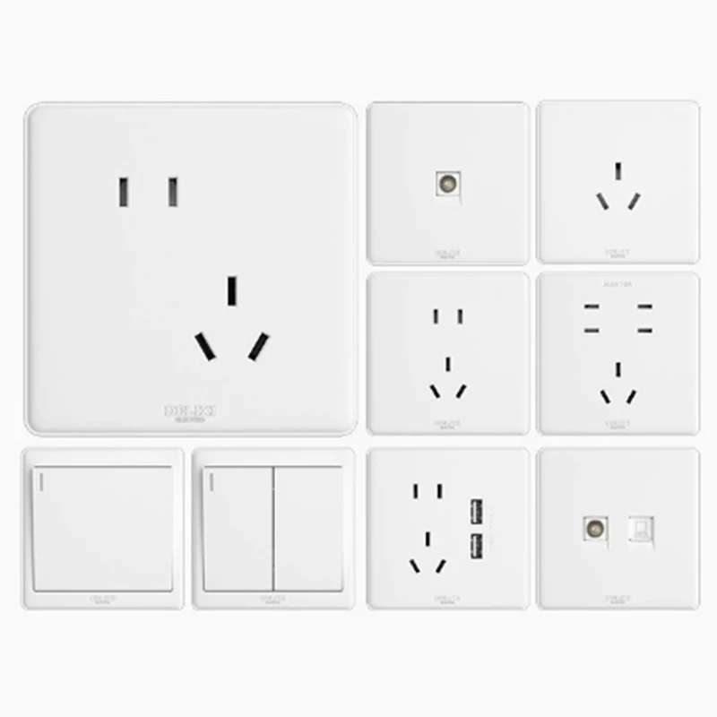 Plastic Switch and Socket Panels