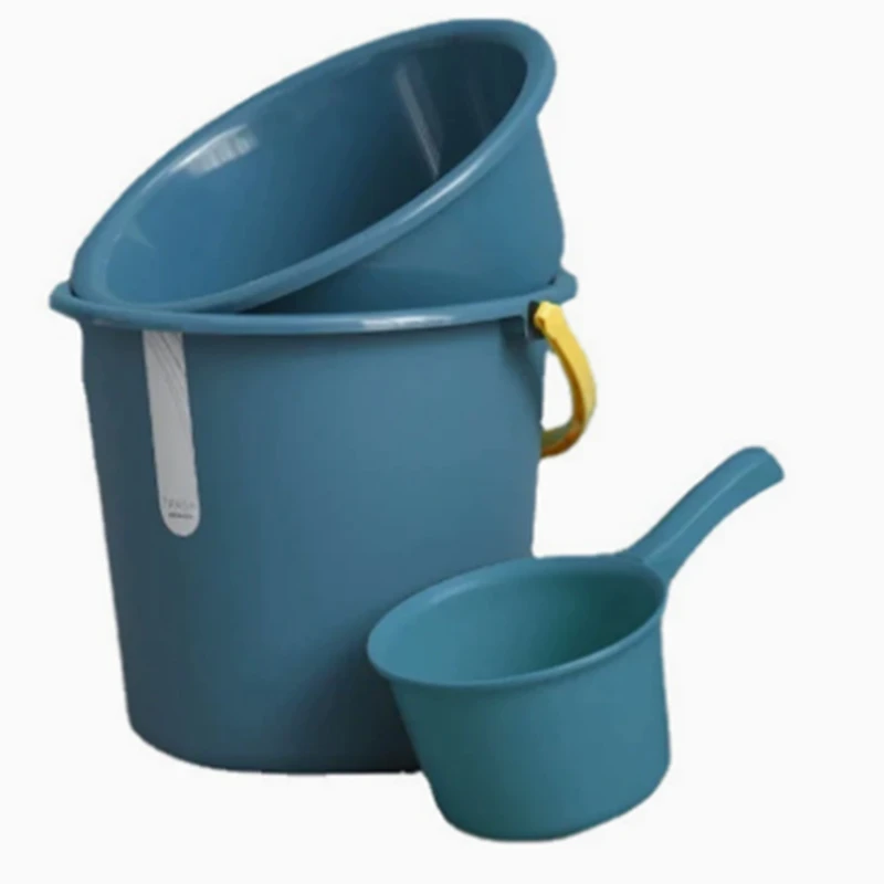 White Plastic Bucket with Lid